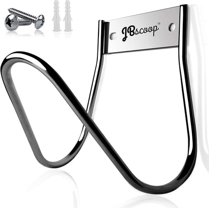 JBscoop Garden Hose Holder Stainless Steel Small Wall Mount Garden Hose Hook, Ideal for Water, Air, Hydraulic Hose, Ropes, Extension Cords Heavy Duty & Rust Proof, Size:6.3x7x6.3 Set of 1