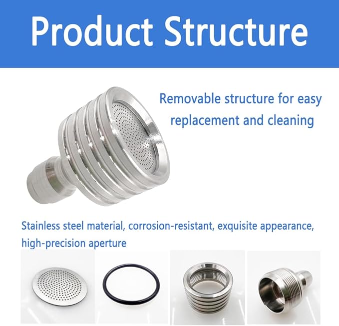 Hole High Pressure Wash Head Nozzle with 1/4 Quick Connect Adapter，Stainless Steel Soft Rain Sprinkler for Washing Car Tire Details, Cleaning Garden Watering Car Wash Nozzle (0.4mm)