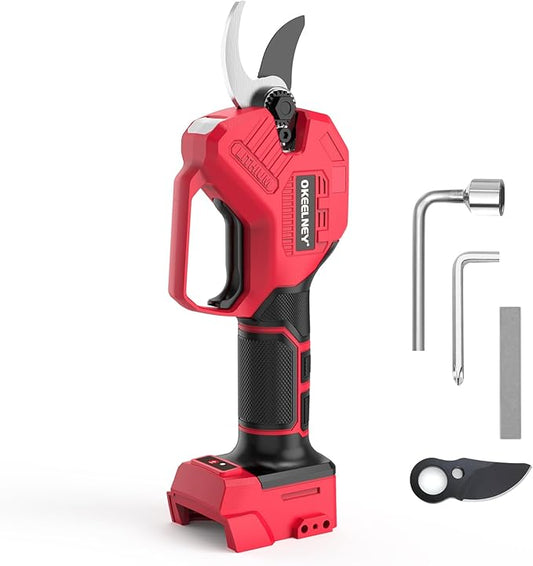 Electric Pruning Shears for Milwaukee M18 Battery, Brushless Cordless Branch Cutter Pruner with 1.5 inch Cut Capacity for Tree trimming, Shrubs, Gardening (Tool Only)