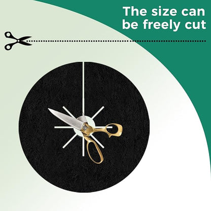 Tree Mulch Ring, 10 Pack 12.6" Non-Woven Plant Soil Protector Ring, Reusable Mulch Carpet, Degradable Weed Control Fabric Mat for Landscaping Weed Control Root Protection, Tree Barrier Ring