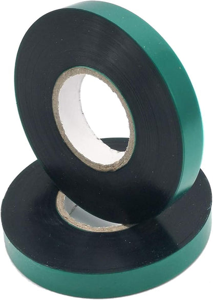6 Rolls 150 Feet Stretch Tie Tape 0.5 Inch Garden Tie Tape Thick Plant Ribbon Garden Green Vinyl Stake for Indoor Outdoor Patio Plant Use