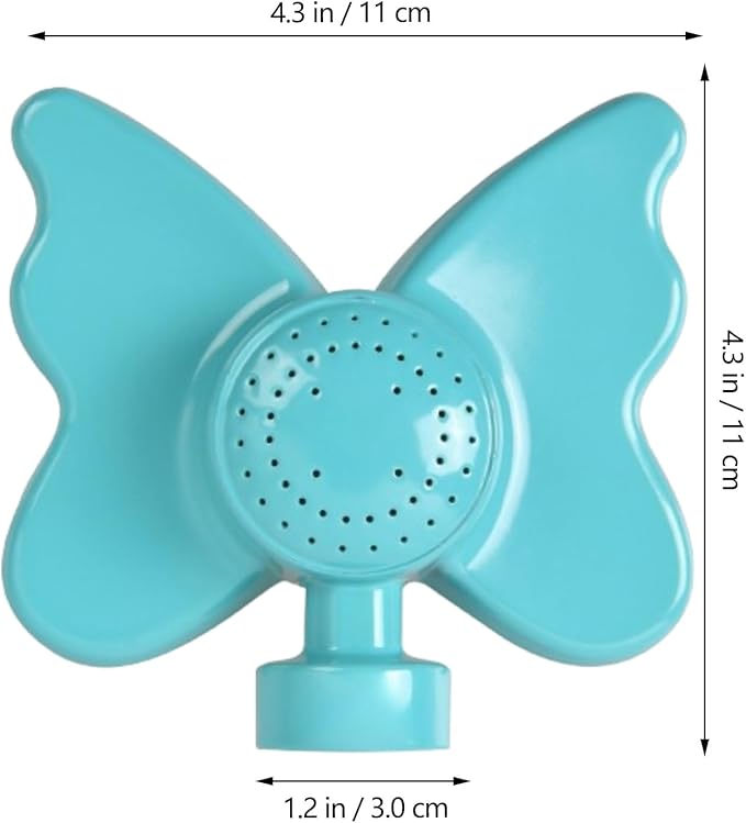 Garden Sprinkler, 2-Pack, Butterfly Turquoise Metal Spot Sprinklers for Small Lawn Areas, Kids Play