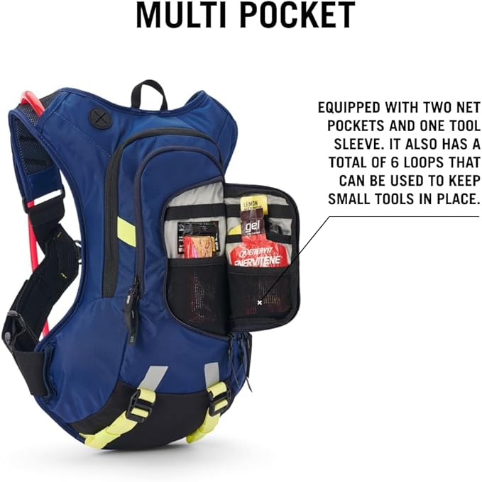 USWE Outlander Hydration Pack with Water Bladder, Hydration Backpack - Backpack for Cycling, MTB, Trail Running & More