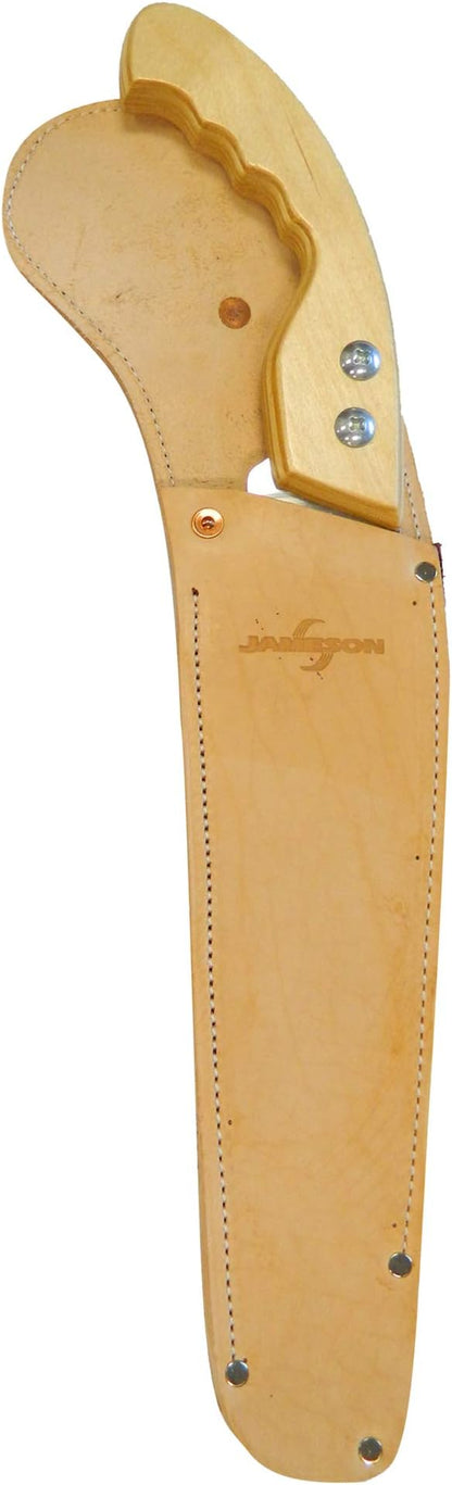 Jameson HS-11TE-SWL 11" Straight Blade Hand Saw With Wood Handle & Leather Scabbard