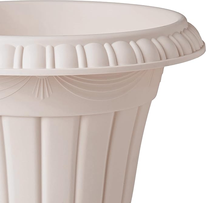 Arcadia Garden Products Classic Traditional Plastic Urn Planter Indoor/Outdoor