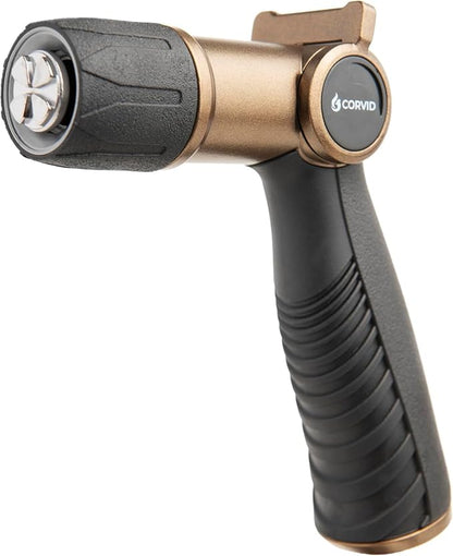 10-Pack Corvid Thumb Control Adjustable Nozzle - Heavy-Duty Metal, 1-Pattern Spray with Ergonomic Grip for Easy Water Flow Control, Ideal for Tough Cleaning and Watering Tasks like Car Washing,Garden