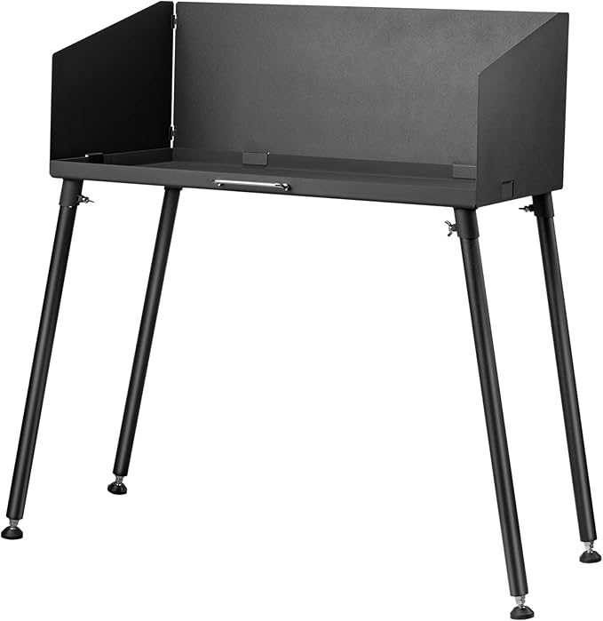 Stanbroil 30 Inch Camp Cooking Table with Foldable Three-Sided Windscreen and Legs, Perfect for Dutch Oven Cooking with Charcoal Briquettes and Food Preparation