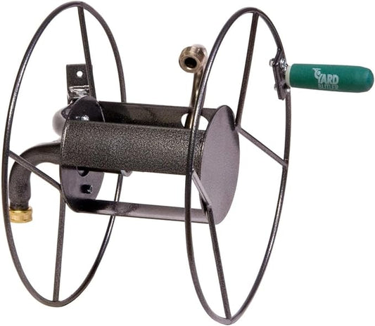 Yard Butler Hose Reel Mounts - Compact and Versatile Garden Hose Holder with Swivel and Mounting Options - Great for Garden Storage, 180 Degree Pivot