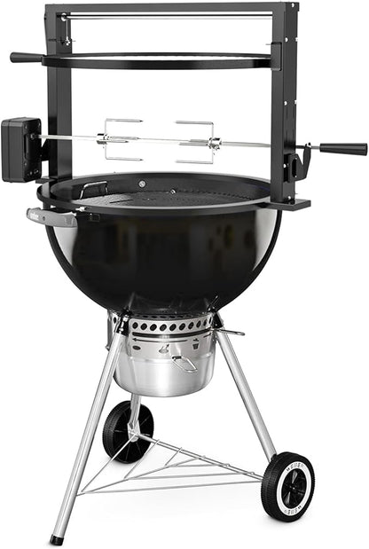 only fire Santa-maria Style Grill Rotisserie System Adjustable Cooking Grate Attachment for Weber 22 inch Kettle Grills - Global Patent