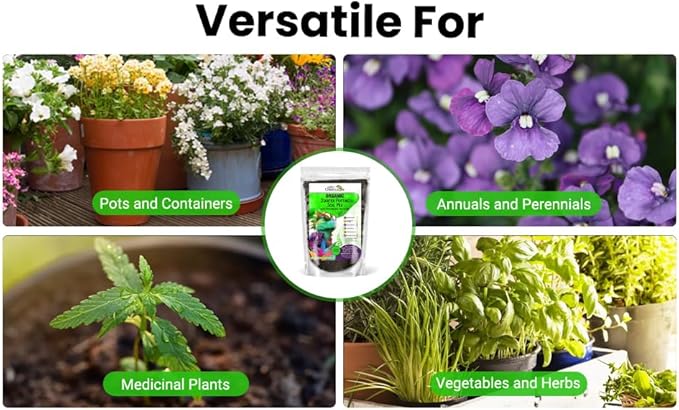 Organic Seed Starter Soil – Seed Starting Mix with Mycorrhizal Fungi – Natural Root Stimulator – Potting Soil for Vegetables and Herbs (5 QUARTS)