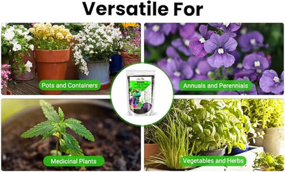 Organic Seed Starter Soil – Seed Starting Mix with Mycorrhizal Fungi – Natural Root Stimulator – Potting Soil for Vegetables and Herbs (5 QUARTS)