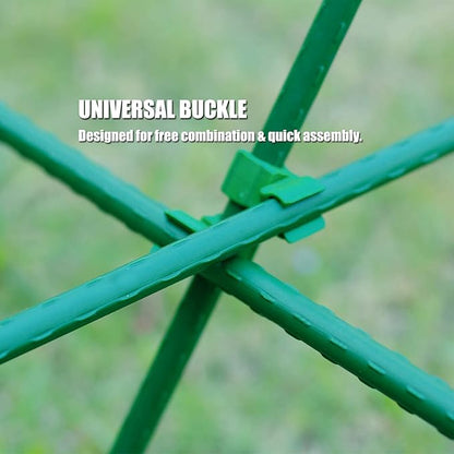 Orgrimmar 26 PCS 48" Garden Stakes Plastic Coated Climbing Plant Support Stakes Climbing Frame for Tomato Cucumber Eggplant Vine Vegetable (48 Inch)
