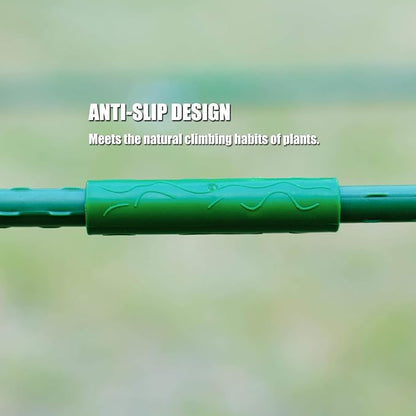 Orgrimmar 26 PCS 48" Garden Stakes Plastic Coated Climbing Plant Support Stakes Climbing Frame for Tomato Cucumber Eggplant Vine Vegetable (48 Inch)