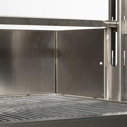 Ash & Ember 13W Stainless Steel BBQ Rotisserie Grill with Windscreen, 4 RPM Rotation Speed, Rated 85 LB for Medium Game, Portable Electric Outdoor Roaster