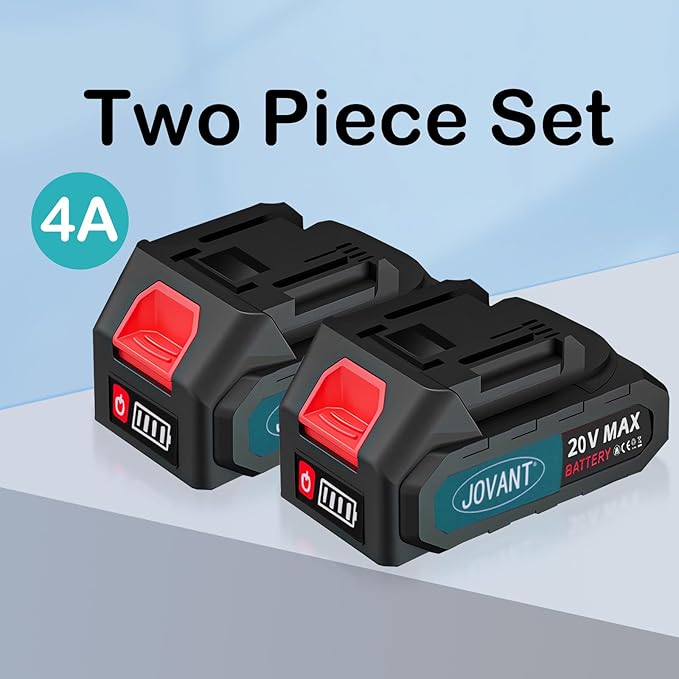 20V 4.0Ah Lithium Battery, Cordless Tools Compatible with Electric Pruning Shears,Rechargeable Li-ion Battery for Pruning Shears &Nail Gun（2-Packs）(Charger Not Included)