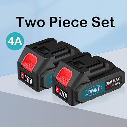 20V 4.0Ah Lithium Battery, Cordless Tools Compatible with Electric Pruning Shears,Rechargeable Li-ion Battery for Pruning Shears &Nail Gun（2-Packs）(Charger Not Included)