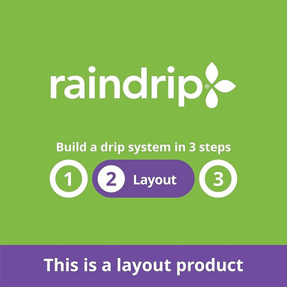 Raindrip R252DT 1/4-Inch Drip Irrigation Supply Tubing, 50-Foot, for Irrigation Drippers, Drip Emitters, and Drip Systems,Sand Polyethylene