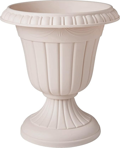 Arcadia Garden Products Classic Traditional Plastic Urn Planter Indoor/Outdoor