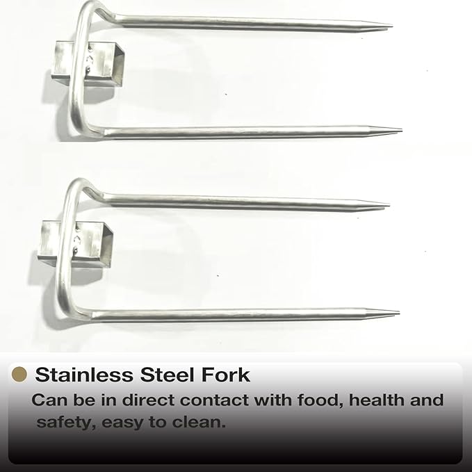 46" Outdoor Electric Rotisserie Grill Kit | 90LBS Pig Spit Rotisserie Grill | 32W Rotatable Motor BBQ Rotisserie Kit | Height Adjustable Spit Roaster Stand for Roasting Pig Lamb