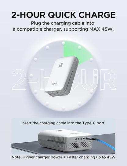 Litheli 20V Pole Saw Battery Powered for Tree Trimming, 8'' Electric Cordless Pole Chain Saw with 2.5Ah Battery for Tree Trimming 28ft/s Cutting Speed for Branch Cutting, Trimming, Pruning