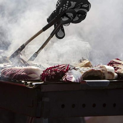 Comsmart BBQ Gloves, 1472F Heat Resistant Silicone Non-Slip Oven Mitts, Long Kitchen Gloves Perfect for Grilling, Cooking, Baking, Cutting