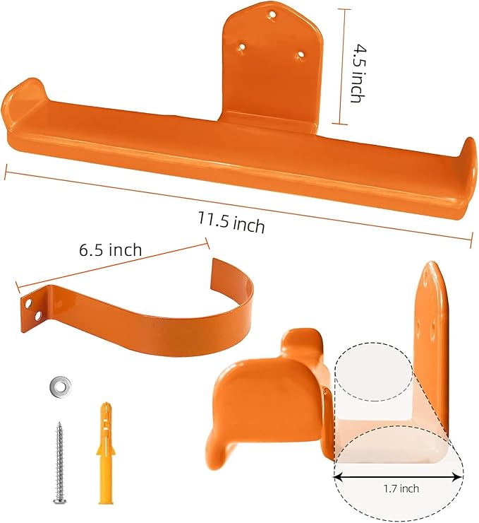 Backpack Leaf Blower Hanger with Tube Hook, 1 Pack Backpack Sprayer Wall Mount, Heary Duty Chainsaw Wall Mount Stand Accessories Garage Organization Storage