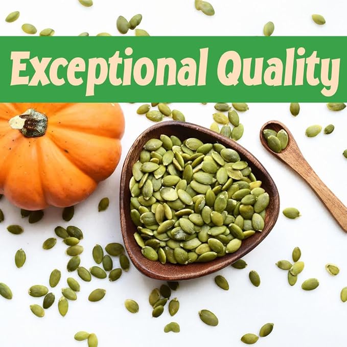 Sincerely Nuts Shelled Pepitas Pumpkin Seeds Salted (2 lb bag) | Delicious Nutrient Dense Low Carb Snack | High in Magnesium & Manganese Minerals |Gluten Free | Kosher |Great for Cooking