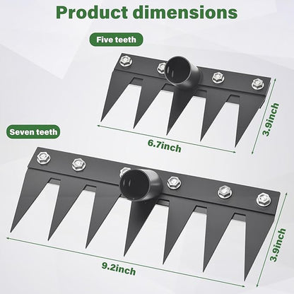 Weeding Rake Tool, Garden Weed Puller with Detachable Long Handle, 62 Inch Heavy Duty Hand Weed Remover Tool for Lawn, Yard, Atio and Backyard (5 Tines)