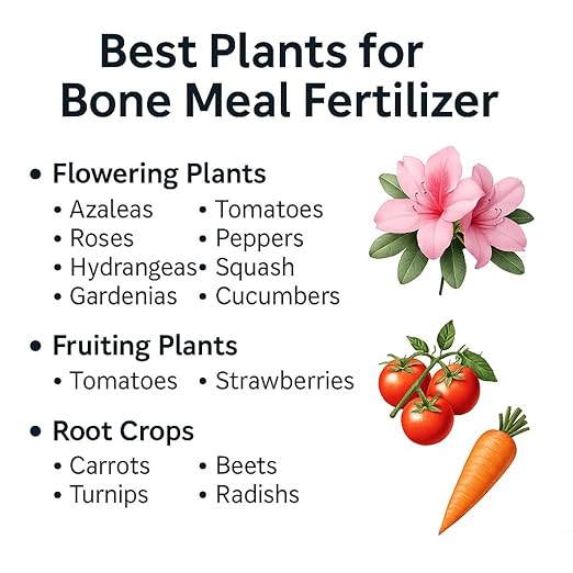 𝐁𝐄𝐒𝐓𝐒𝐄𝐋𝐋𝐄𝐑 Organic Bone Meal Fertilizer by Gardenera (4-12-0 NPK) All-Natural Plant Food Source of Nitrogen and Phosphorus for Bulbs, Gardens, Potted Plants, Trees, and Shrubs [16 OZ]