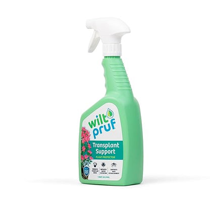 Wilt-Pruf® Transplant Support Spray | Reduces Transplant Shock and Moisture Loss | Organic Plant Protector (32 oz)