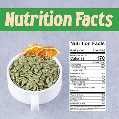 Sincerely Nuts Shelled Pepitas Pumpkin Seeds Salted (5 lb bag) | Delicious Nutrient Dense Low Carb Snack | High in Magnesium & Manganese Minerals |Gluten Free | Kosher |Great for Cooking