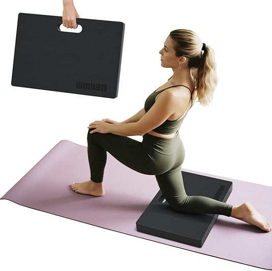 Yoga kneeling mat, 1.5inch Thick,Knee Push-ups, Plank Support & Yoga Elbows/Knees Mat Provides Cushion for Kneeling & Elbows