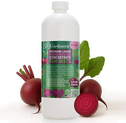 Liquid Power Beet Fertilizer - Premium Liquid Plant Food for Beets - Fast-Acting Concentrate for Growth, Strong Roots & High-Yield Harvest - 32 oz - Indoor & Outdoor Use