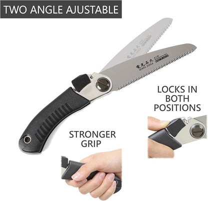 Woodking Saw+2 Blade set (Flush cut, Pruning) Japanese Pull Saw for Woodworking and Wood Craftsmanship, Long Handle with Precision Blade and(Woodking Saw+2 Blade set (Flush cut, Pruning))