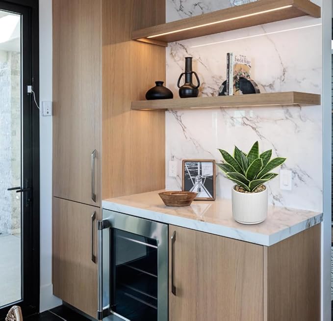 Artificial Agave Succulent Plants Faux Snake Plant Fake Succulent Agave Plants Potted in White Pot Succulent Aloe Plant for Desk Modern Office Living Room Table Shelf Home Indoor Outdoor Decor