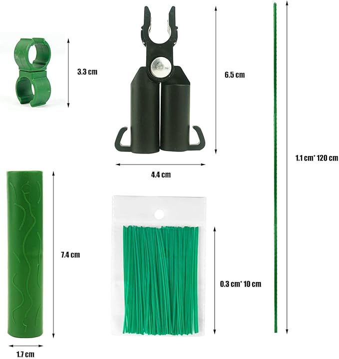 Orgrimmar 26 PCS 48" Garden Stakes Plastic Coated Climbing Plant Support Stakes Climbing Frame for Tomato Cucumber Eggplant Vine Vegetable (48 Inch)