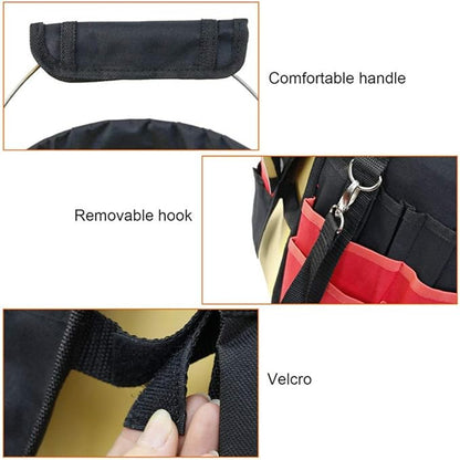 Gardening Tools Organizer 5 Gallon Bucket Boss Storage Management with Handle, Waterproof 42 Pockets Tools Holder Bag Multi-Purpose Trays Organizer, Insert Bucket for Garden Working