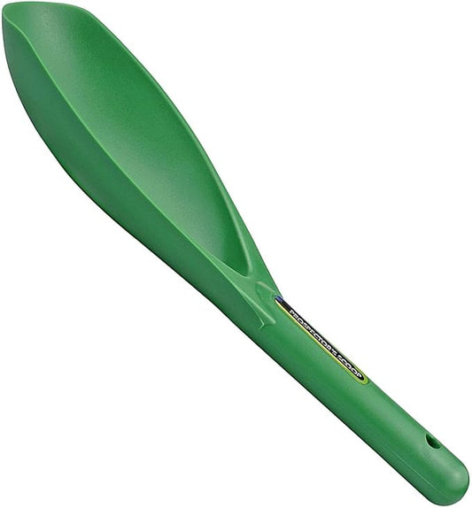 SE Green Prospector's Scoop - 12.5" Heavy-Duty Plastic Tool for Metal Detecting, Gold Panning, Treasure Hunting, and Gardening