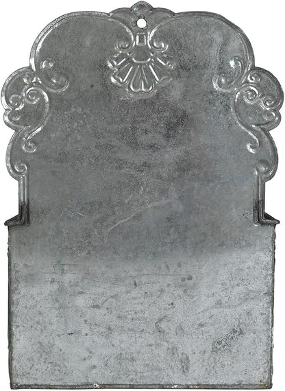 All Chic Metal Wall Planter Outdoor Wall Hanging Planter Rustic Wall Mount Planter Outdoor Wall Planter for Farmhouse Garden Decor (Green)