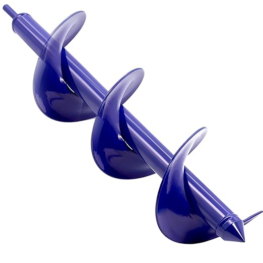 TCBWFY Auger Drill Bit for Planting 3.5"x16",Extended Length Garden Auger Spiral Drill Bit for Planting Bulbs Flowers,Planting Auger for Drill Post Hole Digger for 3/8”Hex Drill