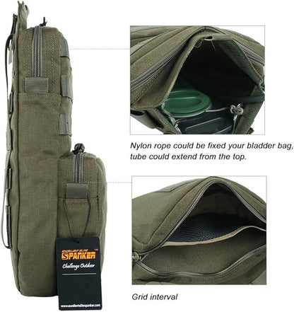 EXCELLENT ELITE SPANKER Tactical MOLLE Hydration Pack for 3L Hydration Water Bladder Molle Vest Accessory