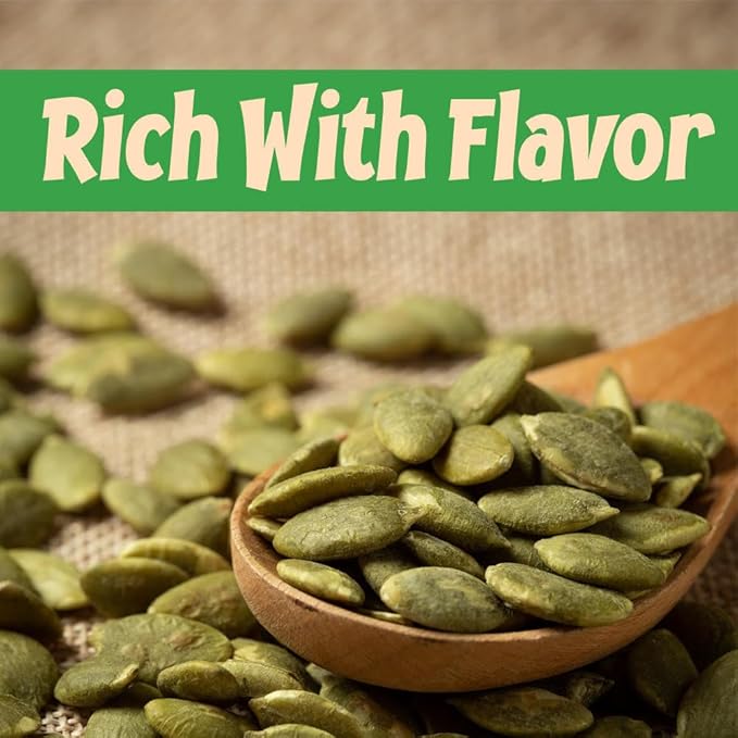 Sincerely Nuts Shelled Pepitas Pumpkin Seeds Salted (2 lb bag) | Delicious Nutrient Dense Low Carb Snack | High in Magnesium & Manganese Minerals |Gluten Free | Kosher |Great for Cooking