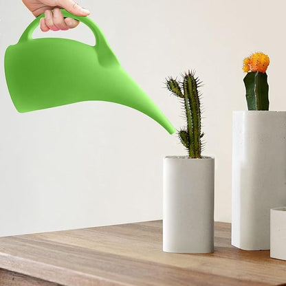 Plastic Watering Can for Plant Garden - 1/2 Gallon - Green