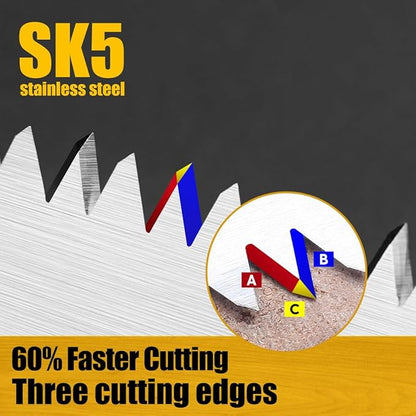 FUJIWARA Folding Pruning Saw 8 Inch Hand Saws Blade, Quality SK-5 Steel with Hard Sharp Teeth for Wood Branches Cutting,Tree Trimming Camping/Backpacking/Hiking