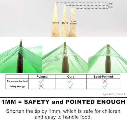 HOPELF 30" Natural Bamboo Skewers Sticks for Marshmallows，S'Mores，BBQ，Kabob，Grilling，Barbecue，Roasting，Camping.More Size Choices 6"/8"/10"/12"/14"/36"(100 PCS)