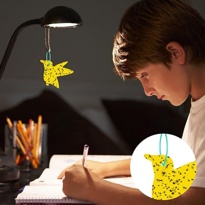 48 Pack Gnat Traps for House Indoor, Sticky Traps for Gnats Fruit Fly Traps for Indoors Plant Gnat Killer Indoor, Gnat Trap Fungus Gnat Sticky Trap Flies Bug Plant Trap