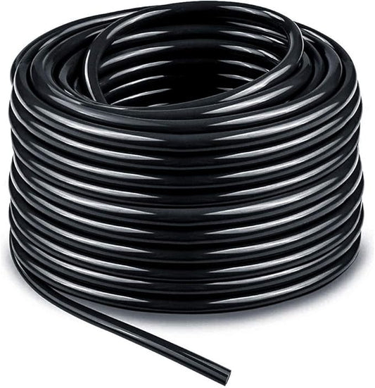 Bonviee 100ft 1/4 inch Blank Distribution Tubing Drip Irrigation Hose Garden Watering Tube Line for Small garden irrigation system