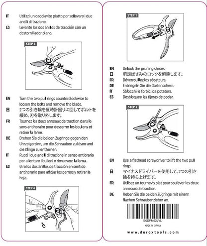 DUROX - Replacement Blade for DGR-01 Pruner. Spare blade for DUROX Gardening Shears, Garden Scissors, and Pruning Scissors. Extend the life of your DGR-01 pruners effortlessly