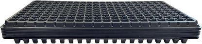 200 Cell Seedling Plastic Nursery Trays, 10 Pack, Thick Durable Germination Plug Trays, 2000 Cells Reusable Plant Propagation