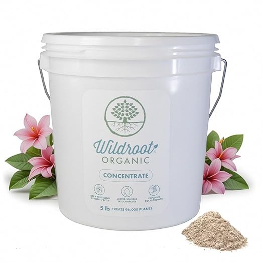 Mycorrhizae 16 Species Inoculant (5 lb) Improves Drought Tolerance + Saves Precious Water + Fertilizer, Root Stimulator • Explodes Root Growth [5 lb Treats 96,000 (4 inch) Plants]